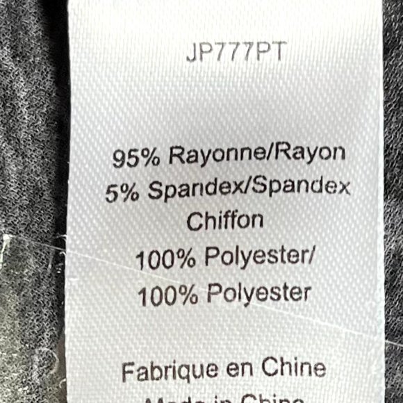 Picadilly, gray, black and white tunic 2 layer blouse - Picture 6 of 6